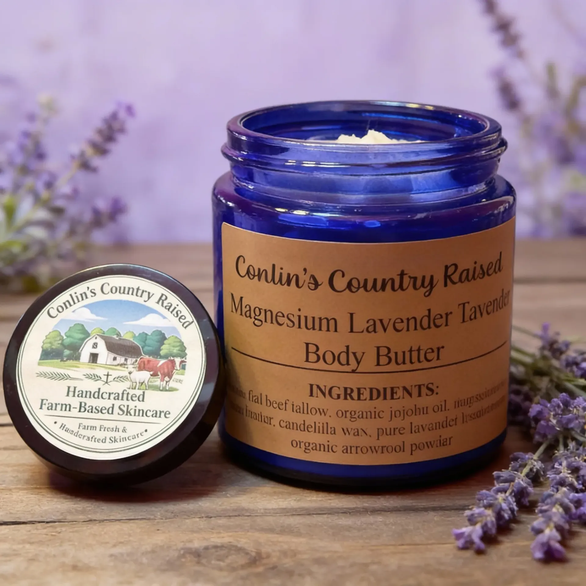 Magnesium Tallow Body Butter - Lavender